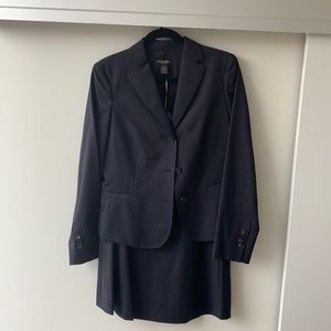 Classic Brooks Brothers slightly flared skirt suit